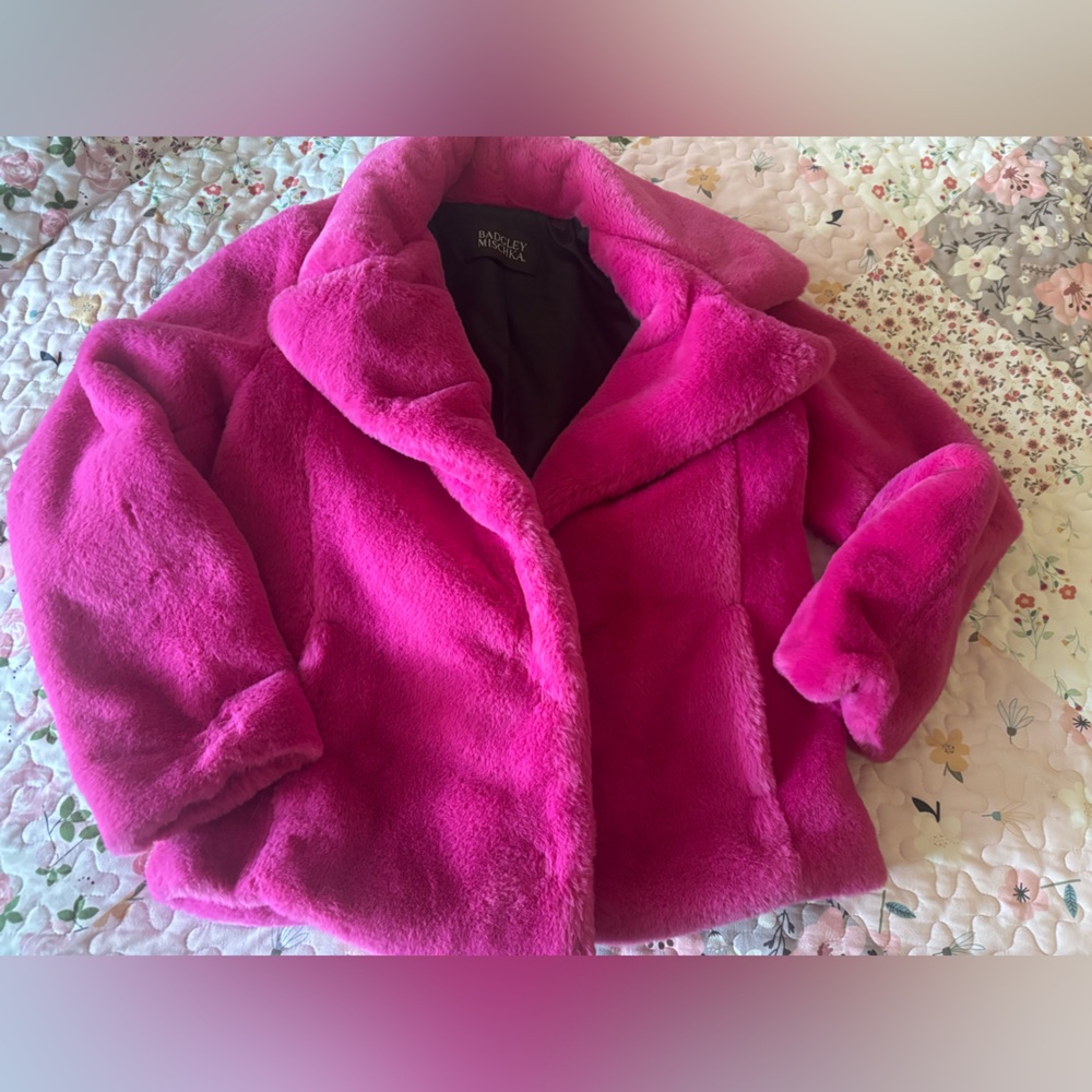 SALE!!!!!Pink furry Jacket